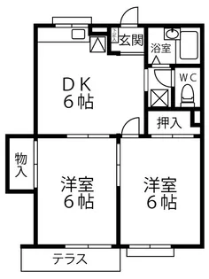 リバーサイドメゾン【1階】の間取り