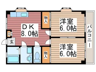エステーコーポ【2階】の間取り
