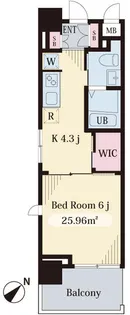 セトルコート文京千石【2階】の間取り