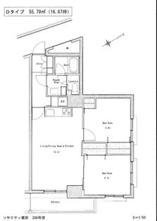 SOCIETY KURAMAE【3階】の間取り