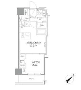 ザ・パークハビオ横浜東神奈川【8階】の間取り