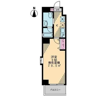 森下ツインキャッスル S棟【3階】の間取り