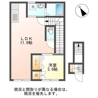 パルテンツァ寺尾A【2階】の間取り
