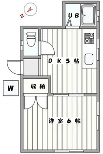 コーポ竹【1階】の間取り