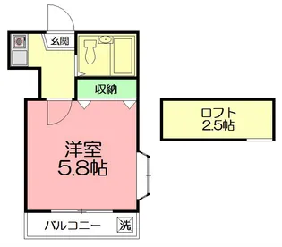 KAINOS茅ヶ崎【2階】の間取り