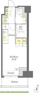プライムメゾン森下WEST【2階】の間取り