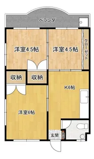 オーシャンパレス大平【3階】の間取り