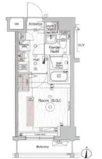 ブライズ蒲田WEST【4階】の間取り