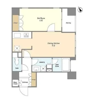 グランカーサ銀座イースト【3階】の間取り