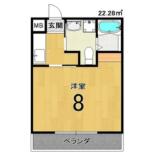アルカスNEXT御池【2階】の間取り