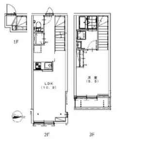 ソルナクレイシア鷺ノ宮【2階】の間取り