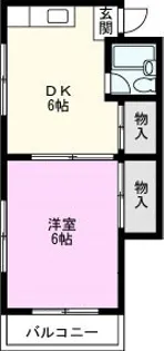 ウエストパレス【3階】の間取り