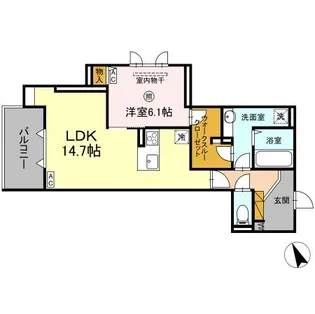 D s LIEN (ディ-ズリアン)A【3階】の間取り