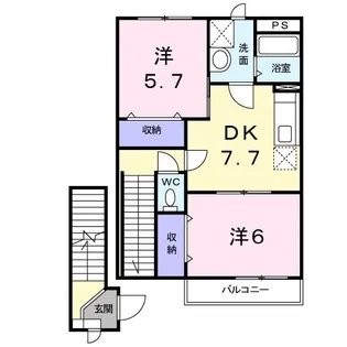 コンフォート グリーン【2階】の間取り