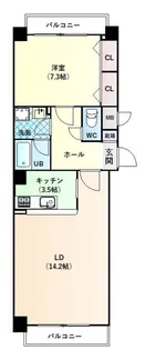 メゾンフジオ紅梅町【5階】の間取り