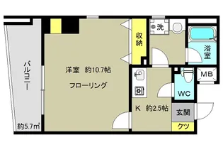 モンテヒューメ【2階】の間取り