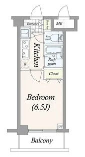 パレステュディオ品川不動前【2階】の間取り