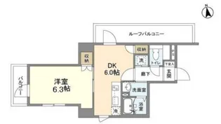 シャルム東陽【5階】の間取り