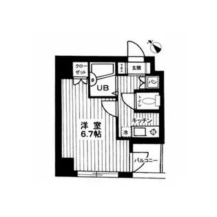 シンシア代田橋(シンシアダイタバシ)【3階】の間取り