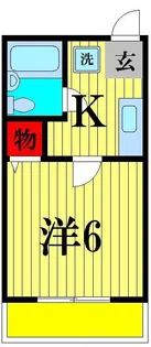 シティハイム H・K【1階】の間取り