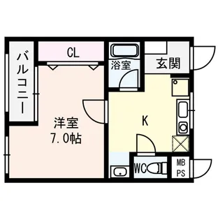 メゾンポルタ【3階】の間取り