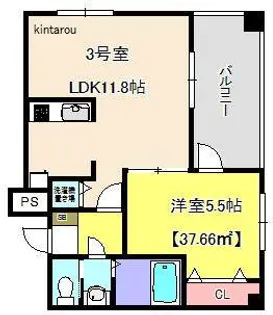 Riria幕張壱番館【4階】の間取り