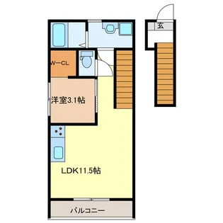 AKATSUKI I【2階】の間取り