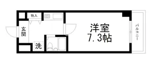 ジョイテル西院【4階】の間取り