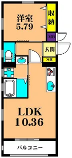 CREST COURT【1階】の間取り