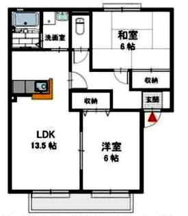ビューラー和泉B【2階】の間取り
