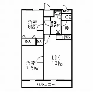 メゾンボヌール【1階】の間取り