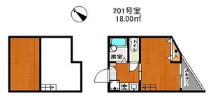 ミワコート博多【2階】の間取り