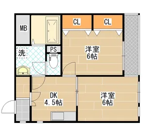 ラフォーレ森小路【4階】の間取り