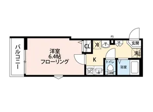 グランクオール下赤塚【2階】の間取り