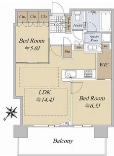 シティタワー広島【20階】の間取り