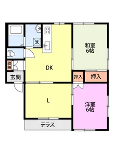 エスポワール北城【1階】の間取り