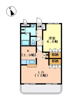 SUN COURT ITAYA【2階】の間取り