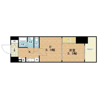 プランドール新大阪【5階】の間取り