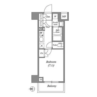 GENOVIA本所吾妻橋skygarden【6階】の間取り