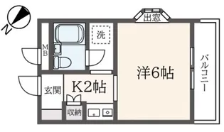 グランピア久地【3階】の間取り