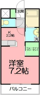 グランソレイユ 二子【2階】の間取り