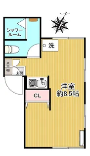 タツミハイツA棟【2階】の間取り