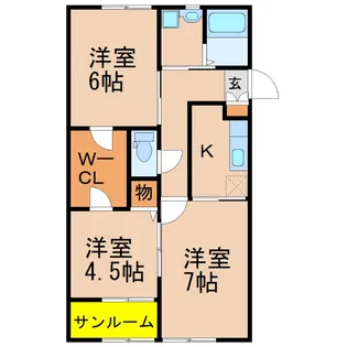 フェリーチェ C棟【1階】の間取り