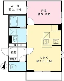 グランドシャトー成城【1階】の間取り