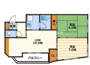 ハイツユートピア【4階】の間取り