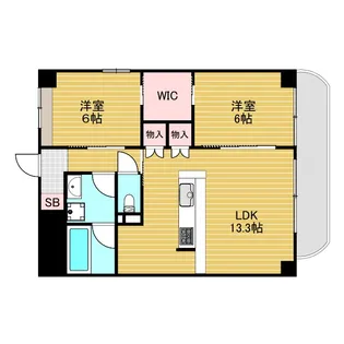 VILLA 淀川【3階】の間取り