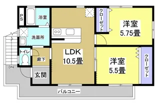 Jハウス【2階】の間取り
