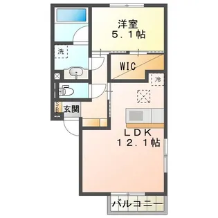 パルミエ III【1階】の間取り