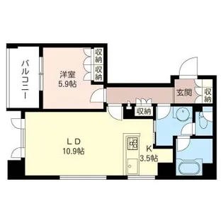 プライムメゾン銀座イースト【3階】の間取り