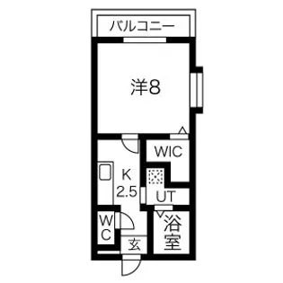 メゾンドはなぶさIII A棟【2階】の間取り
